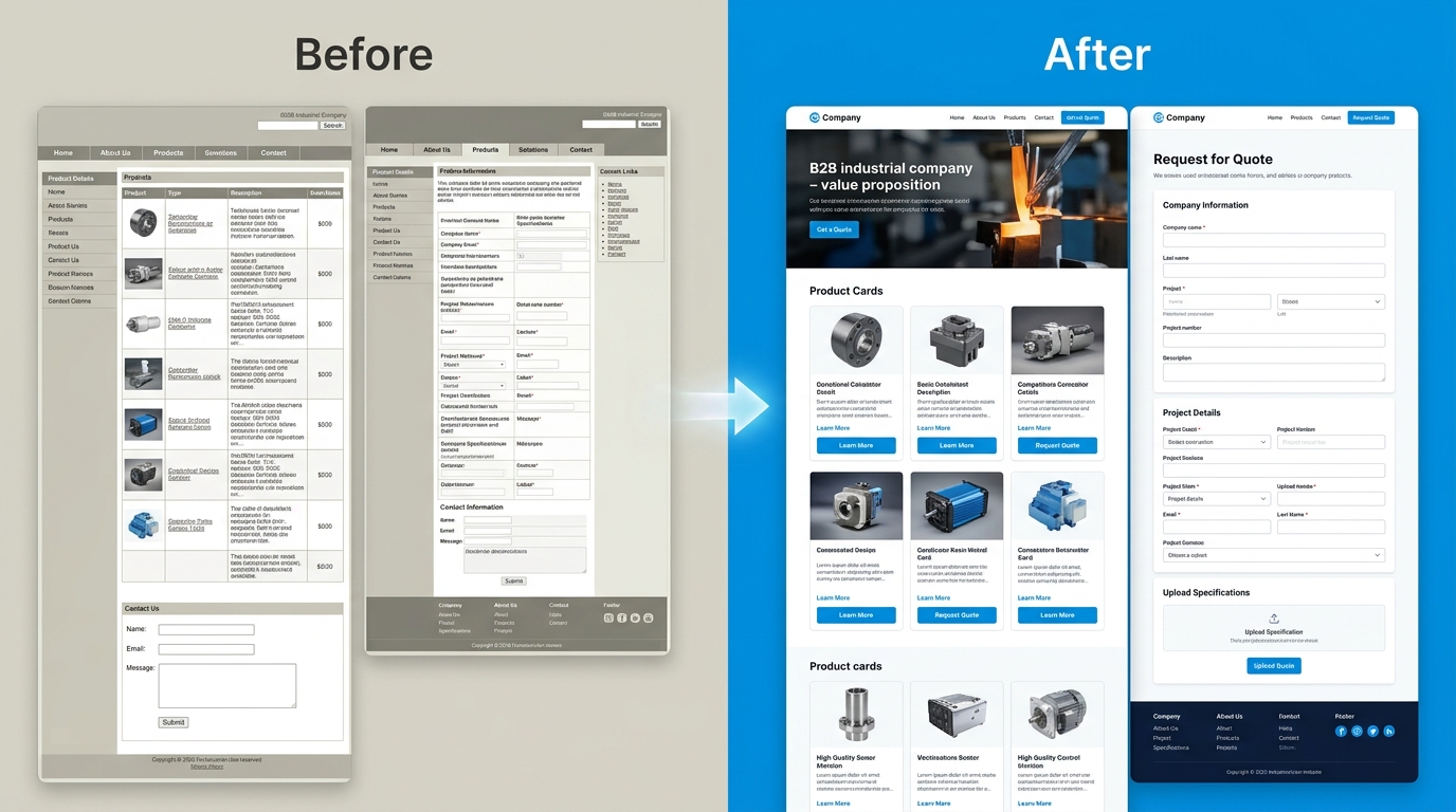 舊網站 → ForgeBase 升級對比